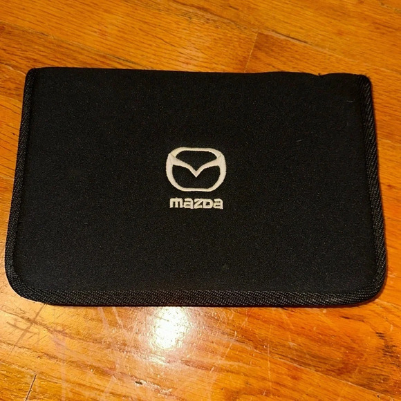 Mazda automotive car owners manual black zippered case - Picture 2 of 6